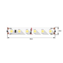 Фрагмент ленты SMD3528 с маркировкой 24V и резкой