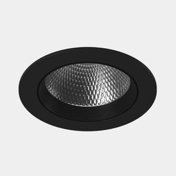 Төбеге арналған кіріктірілетін еңкіш LED шам, серия DL-KZ, Қара, 7Вт, IP20, Жылы ақ (3000К), KZ-2-DLB-7-WW