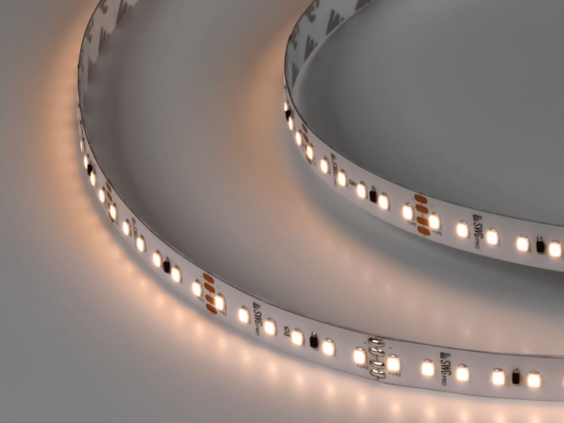 PRO 2835 LED таспа, жылы ақ, SWG2P120-CC-24-9.6-WW