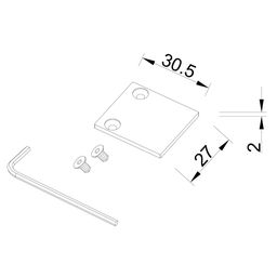 SY-LINK үстіңгі шинопроводына арналған тығындар жиынтығы, SY-LINK-ECS-S1S-WH