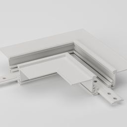 SY-LINK көлденең бұрыштық коннектор, ақ түсті, жалпы көрінісі