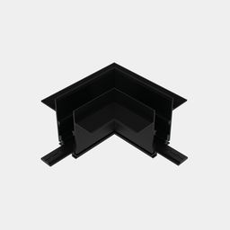 SY-LINK көлденең бұрыштық коннектор, қара түсті, үстінен көрініс