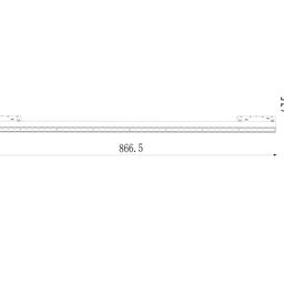 Сызықтық darklight шамы, SY-LINK сериясы, Қара, 30Вт, IP20, Бейтарап ақ (4000К), SY-LINK-870-BL-30-NW
