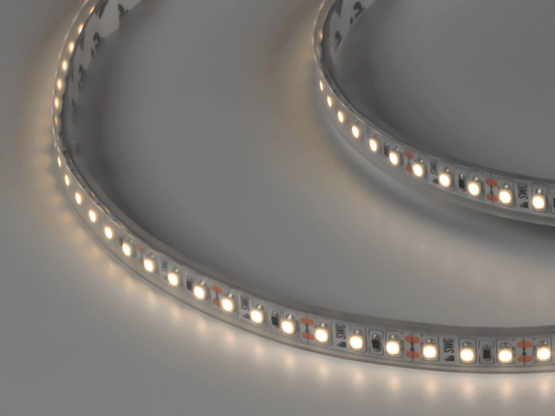 Жарықдиодты таспа 3528, 120 LED/м, 9,6 Вт/м, 12В, IP66, Түсі: Бейтарап ақ, SWG3120-12-9.6-NW-66-M