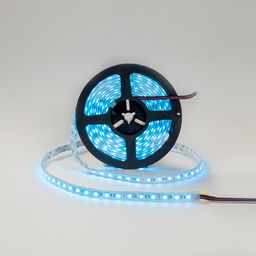 SMD5050 RGB LED таспасының катушкасы 12В, көк түспен жарық береді
