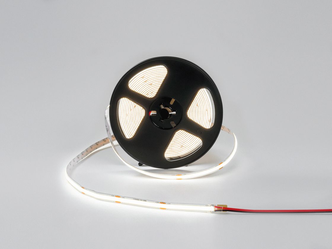 COB LED таспасының катушкасы 24В, бейтарап ақ