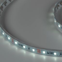 Жарықдиодты таспа 2835, 60 LED/м, 4,8 Вт/м, 12В, IP66, 3M, Түсі: Суық ақ, SWG260-12-4.8-W-66-M