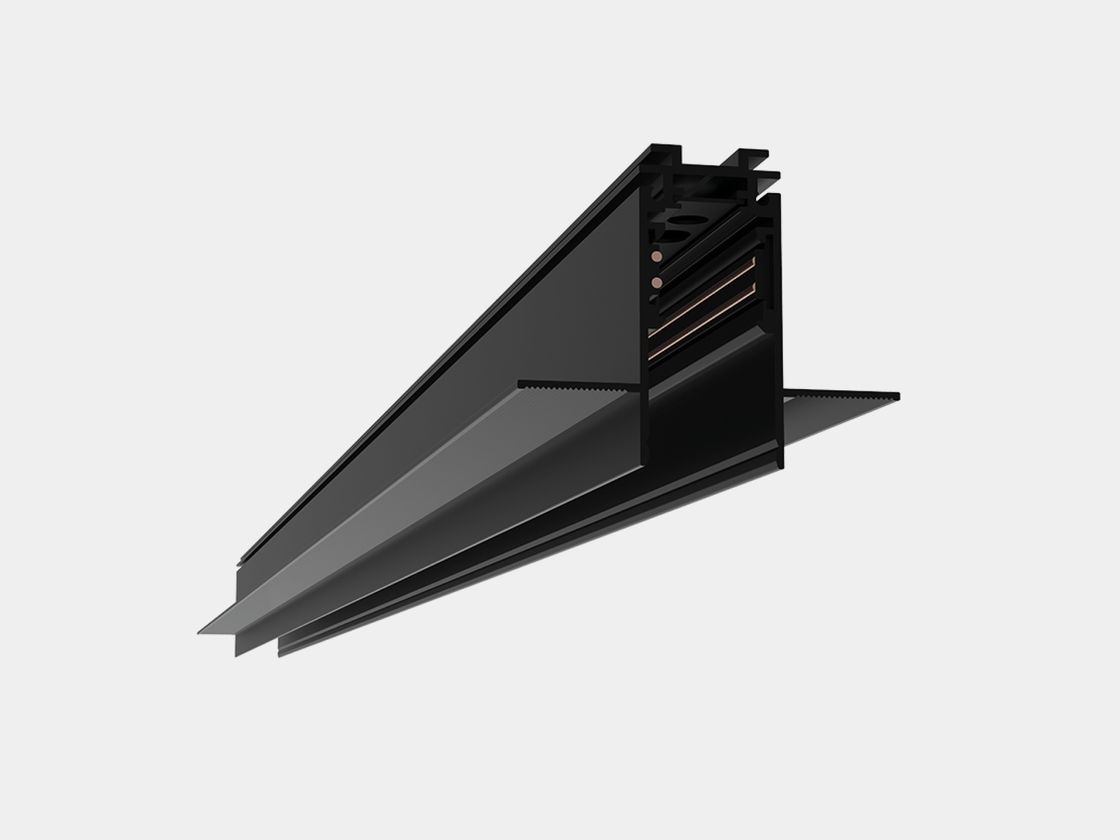 SY-LINK қара түсті кіріктірілетін шинопровод, терең профиль, 2,5 м