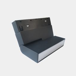 SY-LINK трек шамы «кітапша», қара мат, бүйірден көрініс