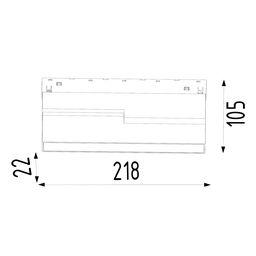 Кітапша шам, күңгірт, SY-LINK сериясы, Қара, 12Вт, IP20, Жылы ақ (3000К), SY-LINK-FLMT-BL-12-WW
