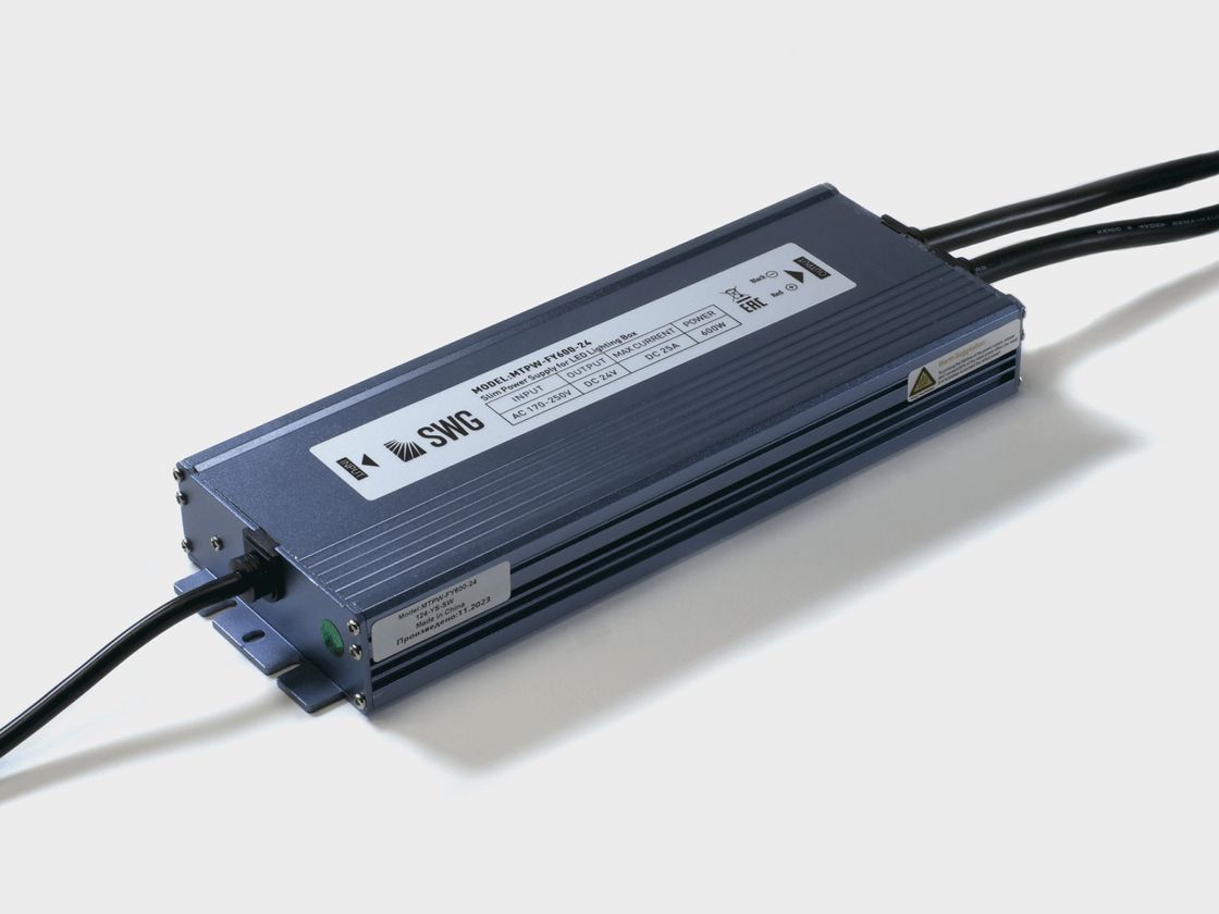 Герметикалық SWG MTPW 24V 600W қоректендіру блогы