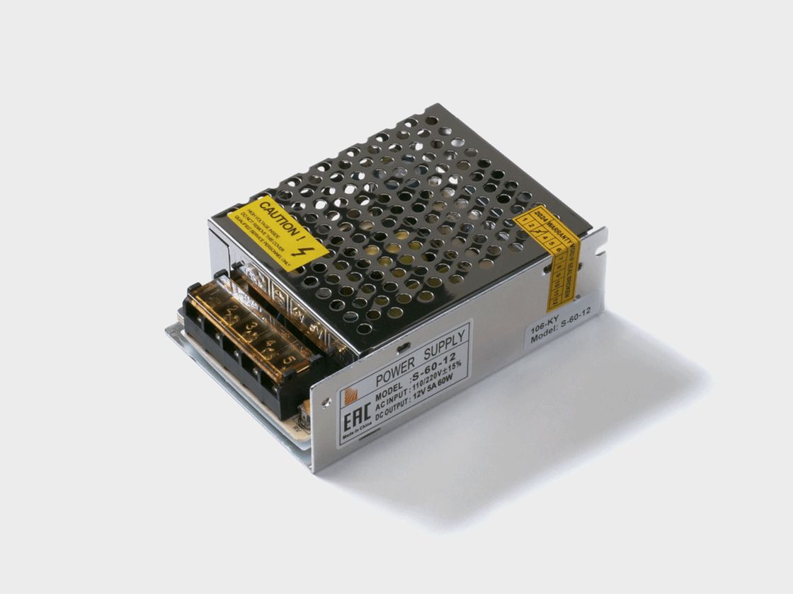 Открытый блок питания SWG S-60-12, корпус сетка