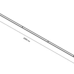 Шинопровод системы SLIM черный , TR-SLIM-BL-2M
