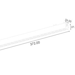 SLIM трек шамы, 48В 18W қара 2700-6000К, DL-SLIM-DRBL-18-CCT