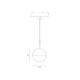 SLIM трек шамы, 48В 6W қара 2700-6000К, SL-SLIM-SFBL-6-CCT