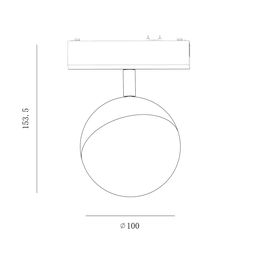SLIM трек шамы, 48В 10W қара 2700-6000К, SL-SLIM-SFBL-10-CCT