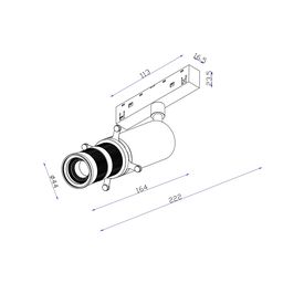 Музейлік спот-шам, SY-LINK сериясы, Ақ, 10Вт, IP20, Жылы ақ (3000К), SY-LINK-MSL-WH-10-WW