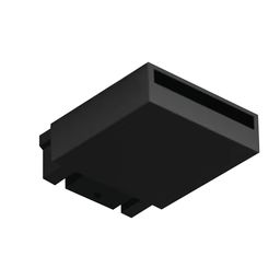SLIM 48В қара түсті тығын-адаптер, бұрыштап көрініс