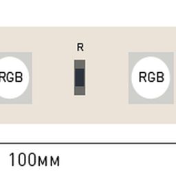 SPI RGB жарықдиодты таспа 24В IP20 14.4Вт/м 60 LED/м SMD5050 WS2811 SWG5PT60-24-14.4-WS2811RGB
