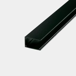 Неон таспасына арналған алюминий бекіткіш 1 м қара 12×20 мм MNT-1220-AL1000-BL