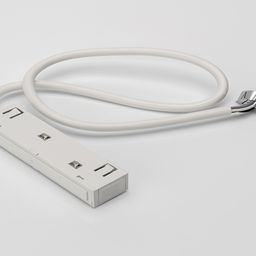 SY-LINK-CN1-WH-2.5, сымы бар қоректендіру коннекторы, 48В, ақ, 2,5 м