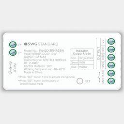 SWG Standard Quick Control SPI контроллері, үстінен көрініс