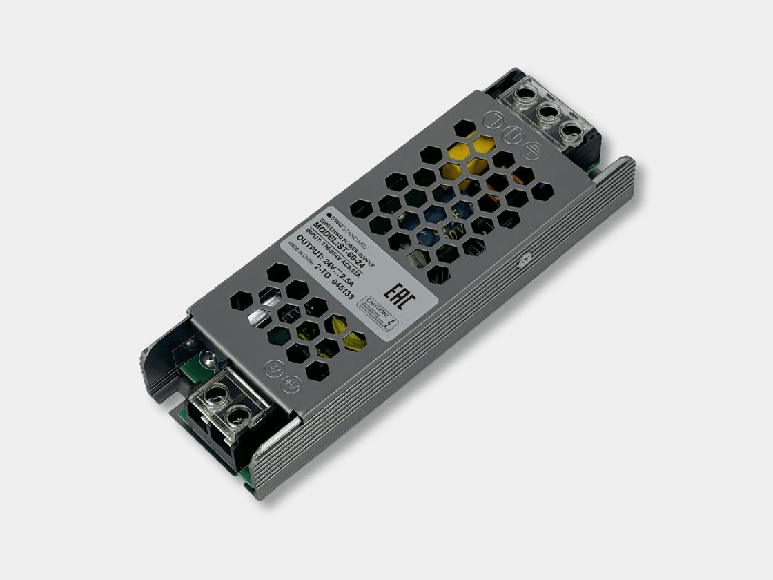 24 В 60 Вт IP20 ашық қуат көзі