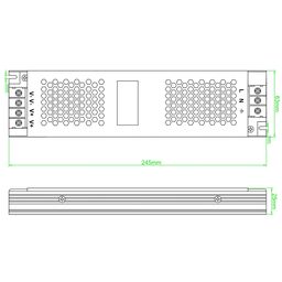 Жарықдиодты таспаларға арналған қуат көзі 24 В, 250 Вт, IP20, ST-250-24