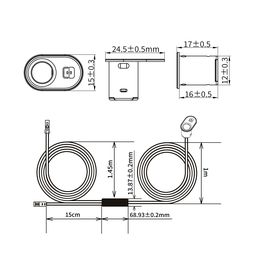 SR-Wind-Door, есік ашылу-жабылуын анықтайтын сенсорлық датчик SR-Wind-Door