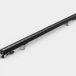 1 м сызықтық LED жарық шамы, қою сұр корпус