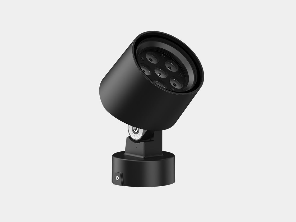Бұрылмалы негізі бар қара LED спот, бүйірден көрініс