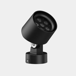 Бұрылмалы негізі бар қара LED спот, бүйірден көрініс