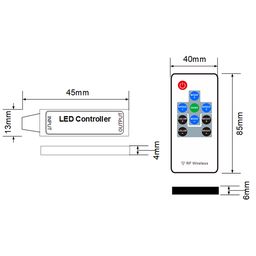 RF-RGB-10-6A таспаға арналған контроллер