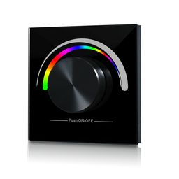 RGB таспаға арналған қара түсті кіріктірілетін RF панель-энкодер