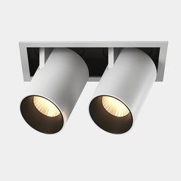 Төбеге арналған кіріктірілетін бұрылмалы-шығарылмалы LED шам, SPL сериясы, Ч/Б, 12Вт, IP20, Жылы ақ (3000К), SPL-SQ2-12-WW