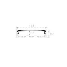 Чертеж профиля SF-4411, размеры 44,8×11,1 мм
