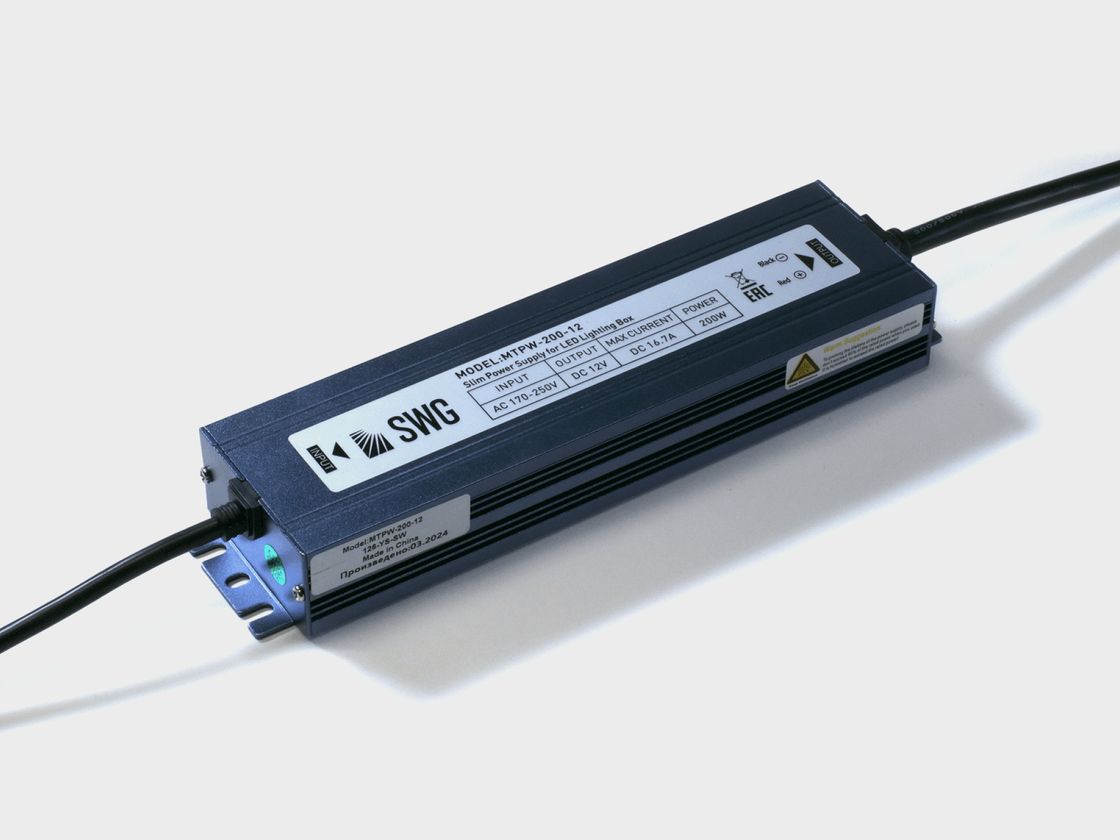 SWG MTPW-200-12 герметикалық қуат көзі, үстінен көрініс