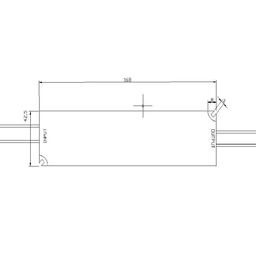 Жарықдиодты ленталарға арналған қорек көзі IP 67 пластик 75 W, 24V, LV-75-24