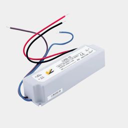 Жарықдиодты таспаларға арналған қорек көзі IP67 пластик 50 W, 12V, LV-50-12