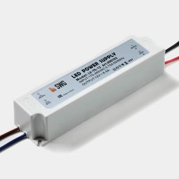 Жарықдиодты таспаларға арналған қорек көзі IP67 пластик 75 W, 12V, LV-75-12