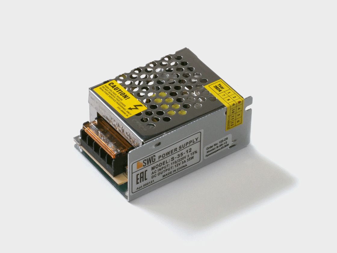 SWG S-35-12 ашық қуат көзі, торлы корпус