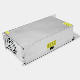 600W 24V торлы қуат көзі, желдеткіш жағынан көрінісі