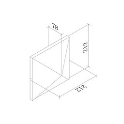 Қабырғаға арналған шам JY KONVERT-SQ қара, LW-A0039A-BL-WW