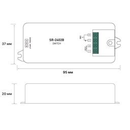 Сенсорлық қосқыш "дөңгелек ұштық" Metal Touch, 12-36 В, SR-2402B