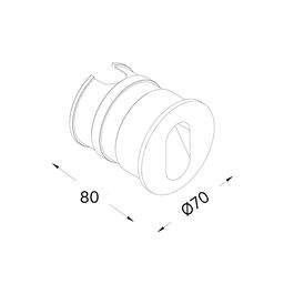 Светильник настенный GW FLOOR R серебро 4000K, GW-R612-3-SL-NW