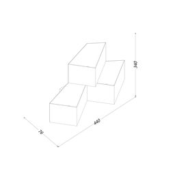 Қабырғаға арналған шам GW PALMIRA ақ, 9 Вт, 3000K, GW-1101-3-9-WH-WW