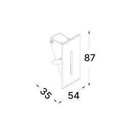 GW қабырғаға арналған шам, GW-L615-3-WH-WW