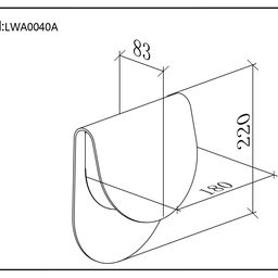 Қабырғаға арналған шам JY INFINITY, LW-A0040A-WH-WW