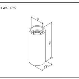 Қабырғаға арналған шам JY FLAME, LW-A0176S-WH-WW