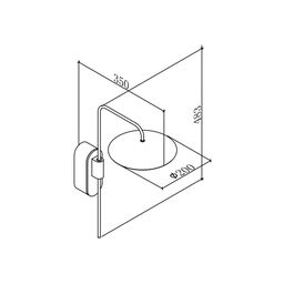 Қабырғаға арналған шам JY COUNRY-WALL, LW-A0608-200A-WD-WW